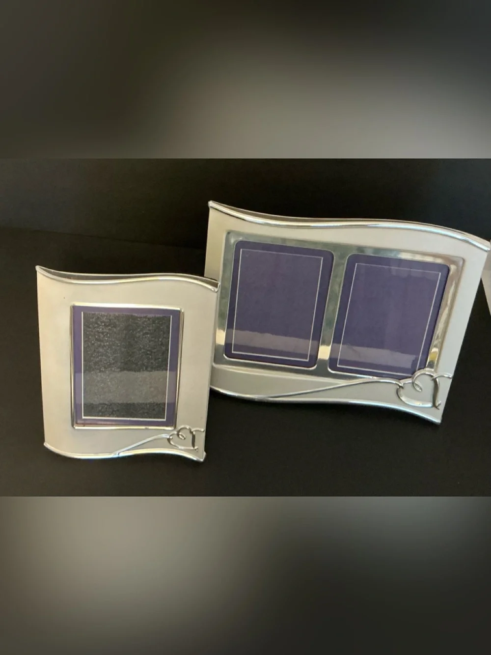Lenox Forevermore Invitation 5 x 7 Silverplate Double Wedding Frame 2 frames
